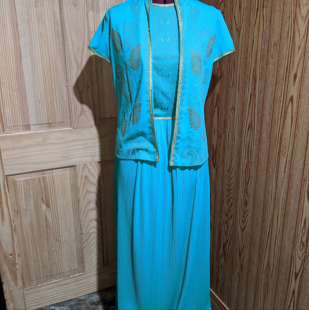 Vintage 60-70s Alfred Shaheen Maxi Dress